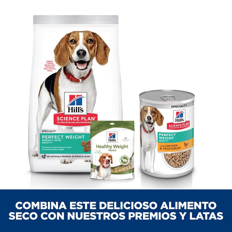 Hill's Adult Perfect Weight Frango e legumes lata para cães, , large image number null